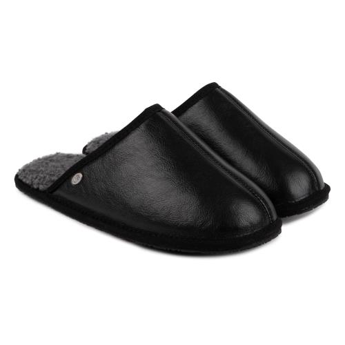 Mens Cooper Sheepskin Slipper Black Extra Image 4